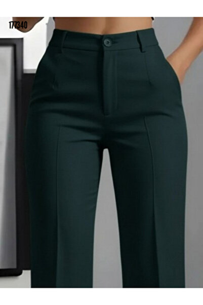 moda wanilia Casual and Stylish Women's High Waist Imported Pocketed Crepe Trousers