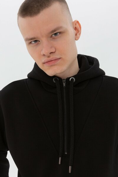 ELNOYA Black - Basik Long Sleeve Comfortable Sweatshirt