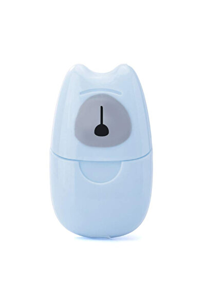 EHOME 1 Box 50 Sheets Mini Portable Travel Soap Paper Sheets Disposable for Outdoor, Camping Hiking (Blue)