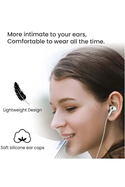 Beauenty Type-C Earphones with Microphone and Volume Control (White)