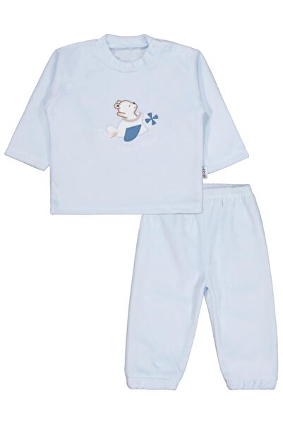 Minidamla Velboa Airplane Boys' 2-Piece Set 1-6 Months - Gray 1-3 Months