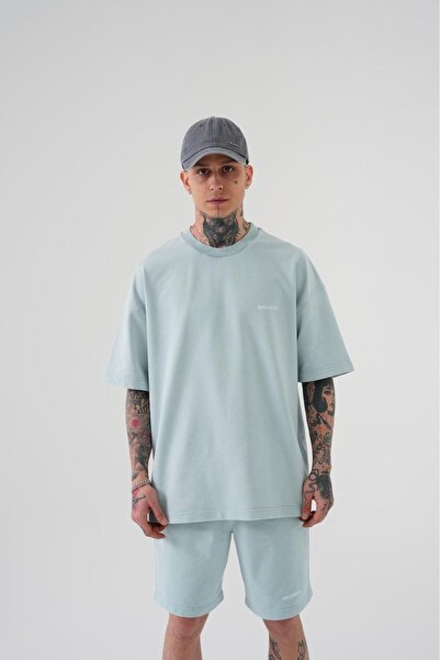 Machinist Men's Luxury Basic Washable Oversized T-Shirt Space Gray Effect