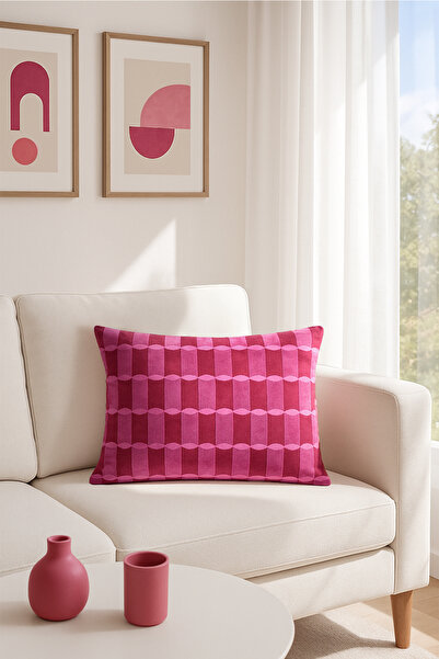 Premier Home Velvet Cushion Cover Fuchsia Pink V1 45X65