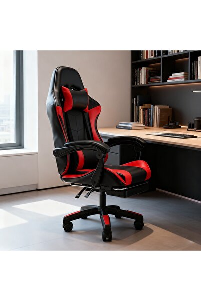 Roam shop كرسي ألعاب مكتب مريح مع ارتفاع قابل للتعديل ومسند للرأس ودعم أسفل ا...