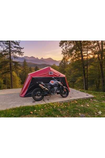 Kolektif garaj Motosiklet garajı XL dikişli 120x175x350cm
