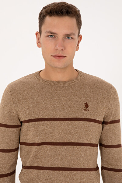 U.S. Polo Assn. Men's Khaki Sweater 50314976-Vr027