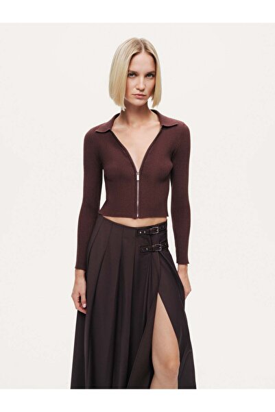 Nocturne Metal Fermuarlı Triko