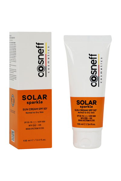 COSNEFF COSMETICS sparkle SUN CREAM NORMAL TO DRY SKIN