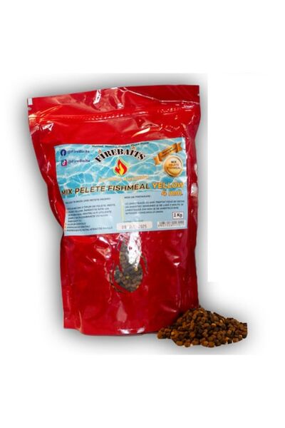 OEM Mix de pelete FireBaits 4mm făină de pește galbenă 1kg