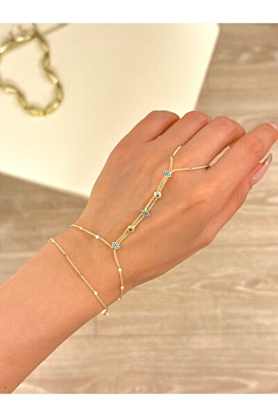 YOUES JEWELRY 14K RENK ÇELİK ŞAHMERAN GOLD KADIN ŞAHMERAN