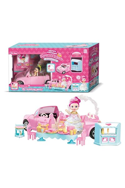 OEM Wedding toy set with doll, car and furniture, Happy Wedding, 3+ years