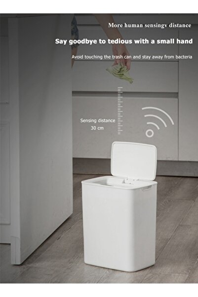 Generic 1.4L Touchless Smart Trash Can with Lid
