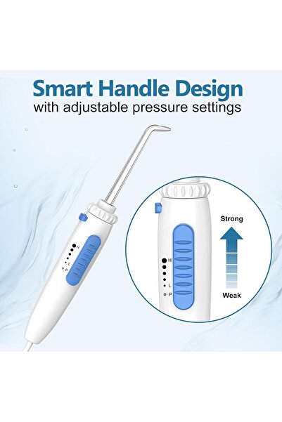 h2ofloss Quiet Design With 12 Multifunctional Tips Countertop Dental Oral Irrigator(hf-8whisper)