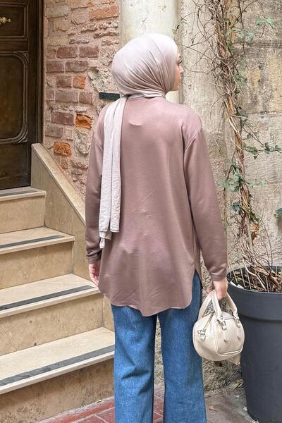 lamelif Basic Sweat Brown