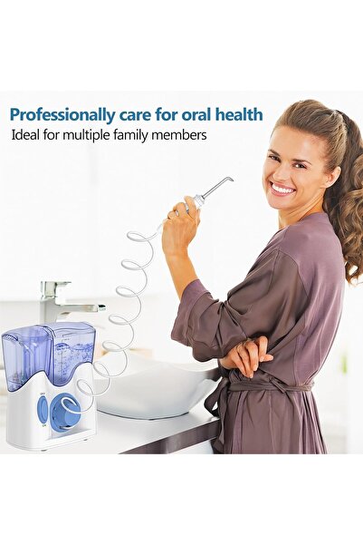 h2ofloss Quiet Design With 12 Multifunctional Tips Countertop Dental Oral Irrigator(hf-8whisper)