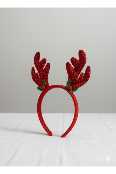 Kaan Accessoire New Year's Spirit in Your Heart: Sparkling Reindeer Antler Crown!