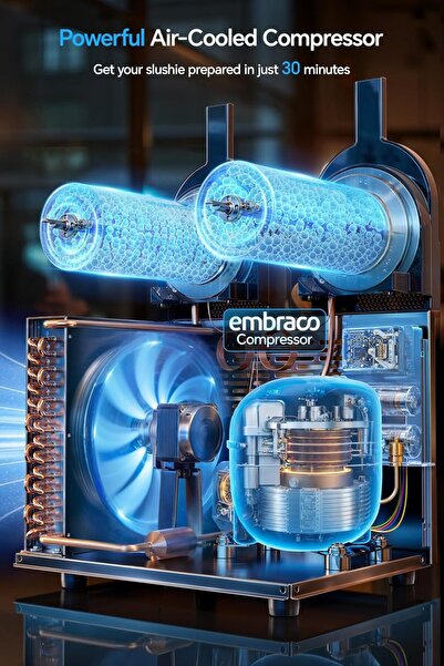 Five Stars Tourua Commercial Slushie Machine, Margarita Daiquiri Wine Frappe Slush Frozen Drink Machine, 9L