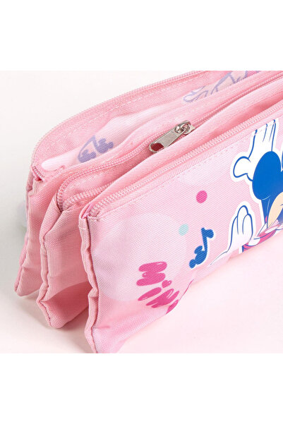 Minnie Mouse Pencil case with 3 compartments, unequipped, 22.5x2x11.5 cm