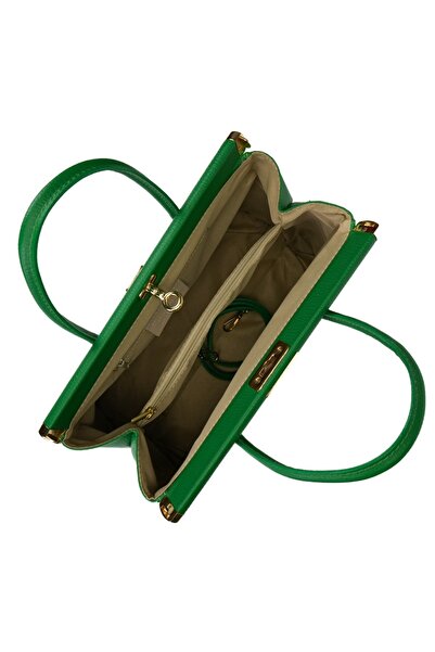 Posete Fagaras Jennifer Leather Purse - Gray, Genuine Leather Office Bag, Handbag, Bags