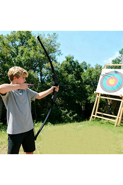 Sumkyle Archery Set Bow with Quiver Ideal for Adults Mini Compound Bow Includes Arrows and Target Paper