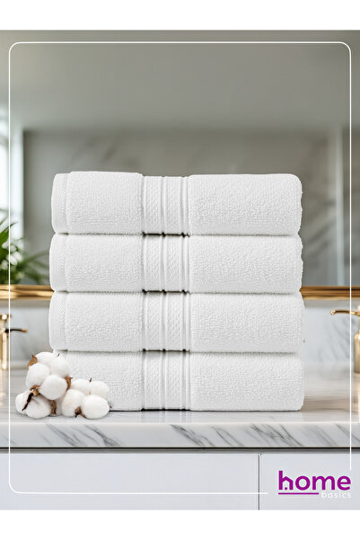 Donetella 4-Pcs Premium Bath Towel Set 70x140cm – 100% Combed Cotton, 600 GSM, Quick Dry, Ultra-Absorbent