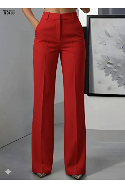 moda wanilia Casual and Stylish Women's High Waist Imported Pocketed Crepe Trousers