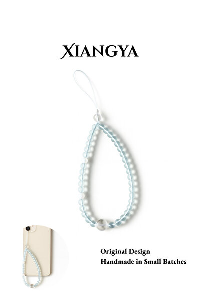 XIANGYA سلسلة هاتف بحبات عين النمر - سوار معصم مصنوع يدويًا بلمسات من الحصى ا...