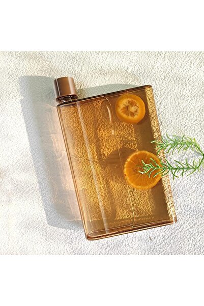 Alcoach Reusable Slim Flat Water Bottle 420ml (Coffee Color)