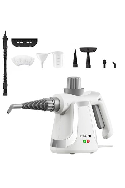 ET-LIFE منظف بخاري محمول، جهاز بخاري للتنظيف بقوة 1000 واط، منظفات بخارية محم...