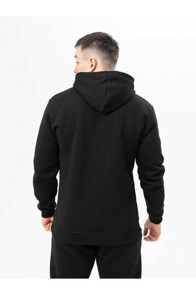 ELNOYA Unisex Black 3 Thread - Minimalist Basik Long Sleeve Comfortable - Sweatshirt