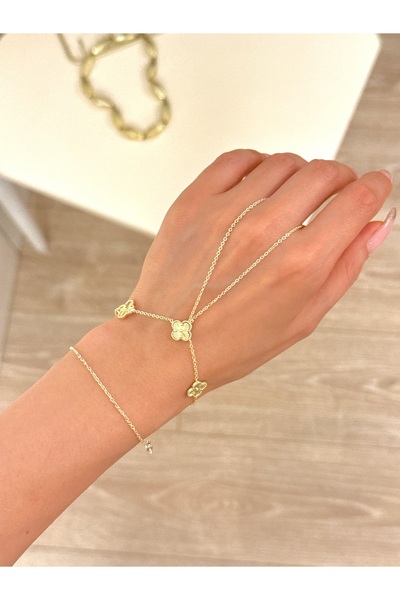 YOUES JEWELRY 14K RENK ÇELİK ŞAHMERAN GOLD KADIN ŞAHMERAN