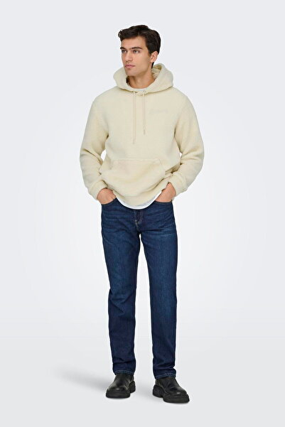 ONLY & Sons Onsremy Чоловічий худі з капюшоном Teddy – М'яка тканина Teddy, легко поєднується з іншими речами