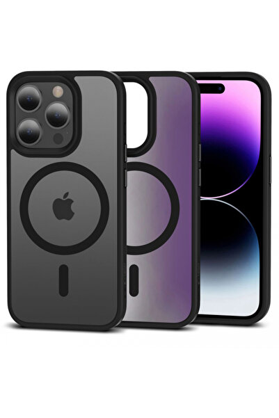 Apple Husa MagSafe pentru iPhone 15 Pro Max, Tech-Protect, Magmat, Neagra