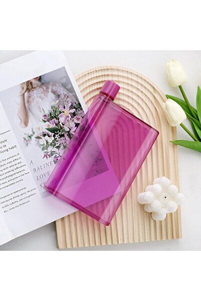 Alcoach Slim Flat Reusable Portable Water Bottle 420 ml (Pink)