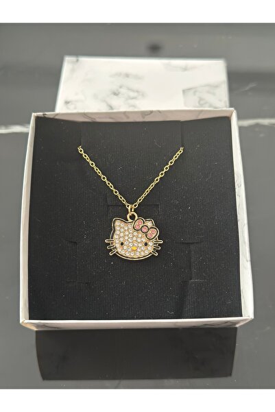 Menshure Hello Kitty Çelik Kolye