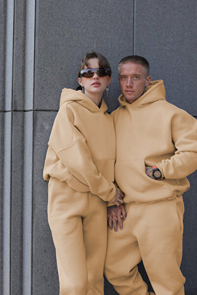 YAKAMEL SET DE PANTALONI DE TRENING UNISEX CU 3 FIRURI, CU DETALII STRATEZE, ...