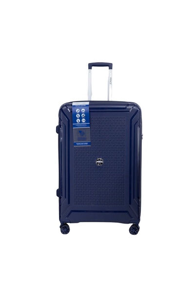 Prince Travelling Prince Pro High-Grade PP 8-Wheel Cavaro XL 3-Pc Luggage Set (21”+25”+29”) – Navy Blue, Durable