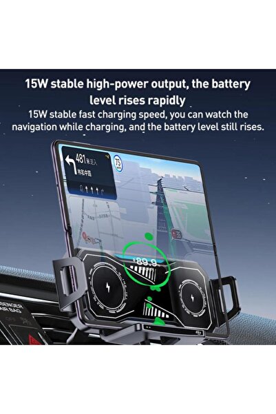 AutoFamily Magnetic Car Phone Holder, 360° Adjustable Dashboard Mount with Strong Lock Base (AF17-Black)