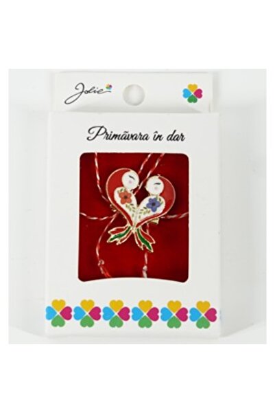 Flippy Martisor Small Brooch in Box, Brooch Size 2.5-3 cm, Metal Material, Sparrow Pattern