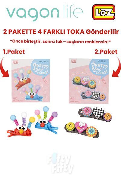 Vagonlife Set de 4 agrafe de păr, asamblați în primul rând, apoi instalați (2...