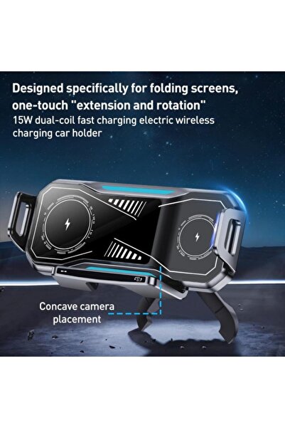 AutoFamily Magnetic Car Phone Holder, 360° Adjustable Dashboard Mount with Strong Lock Base (AF17-Black)