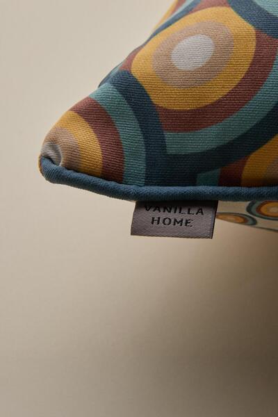 Vanilla Home Κάλυμμα μαξιλαριού ρετρό με σχέδιο διακοσμητικό ρέλι