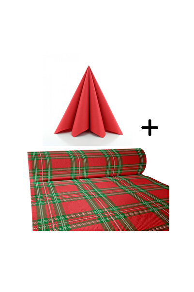 Mank Set accesorii decorative pentru masă festivă de Crăciun/Revelion - șerve...