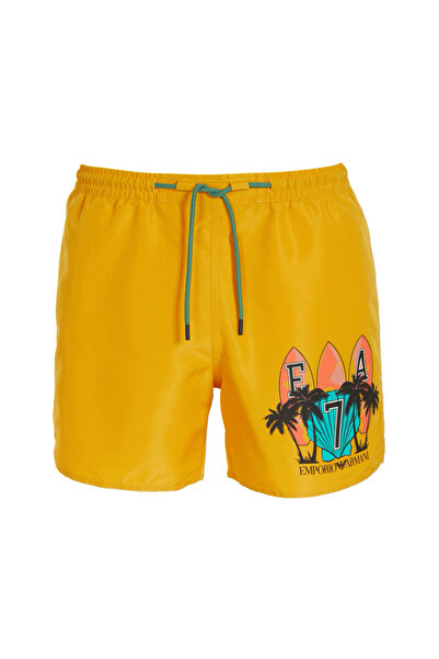EA7 Men's M GRAPHIC PALM SHORTS Swim Shorts