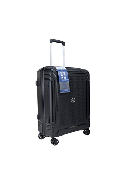 Prince Travelling Prince Pro High-Grade PP 8-Wheel Cavaro XL 3-Pc Luggage Set (21”+25”+29”) – Black, Durable Build