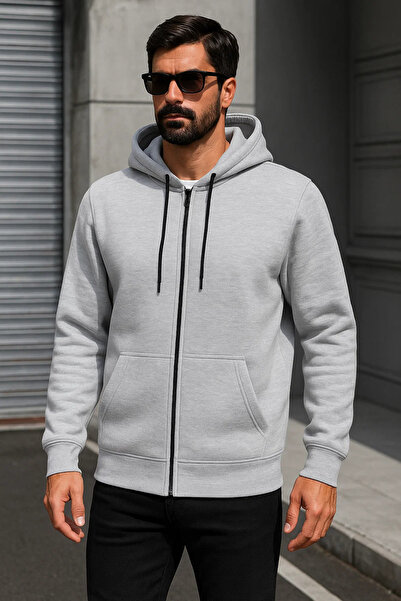 DAMGA JEANS Ανδρικό φούτερ Trend Winter A.Grey oversized