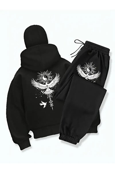 Flaubert -Kar Masked Ninja Unisix Zippered Tracksuit Set Cardigan 3 Thread Thick Zippered 040