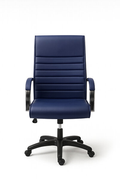 sadık ofis Ergonomik Ofis Koltuğu - Suni Deri, Sabit Kollu, 360 Döner, Ayarla...