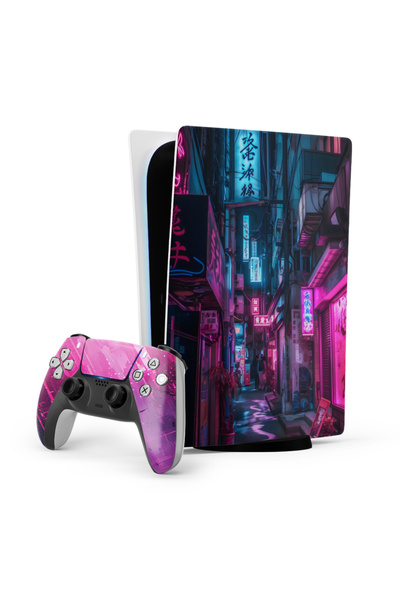ACME LABS Skin Sticker PlayStation 5 Gaming Console Cover Wrap- Tokyo