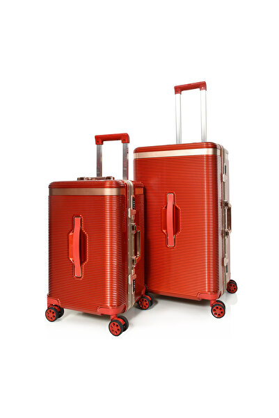 MORANO Modern travel bag made of polycarbonate material, 2 pieces (26/20 Inch)